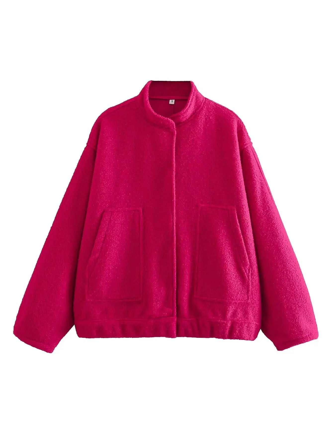 TRAFZR Damenjacken Frühling 2023, elegantes Fleece, Vintage, neue Oberbekleidung, Langarm, Harajuku, Y2k, Streetwear, Bomberjacken