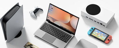 Dopesplay 15.6 inch Portable Lapdock Monitor For Samsung DeX with Keyboard Battery FHD External Screen For Phone Mini PC Laptops.