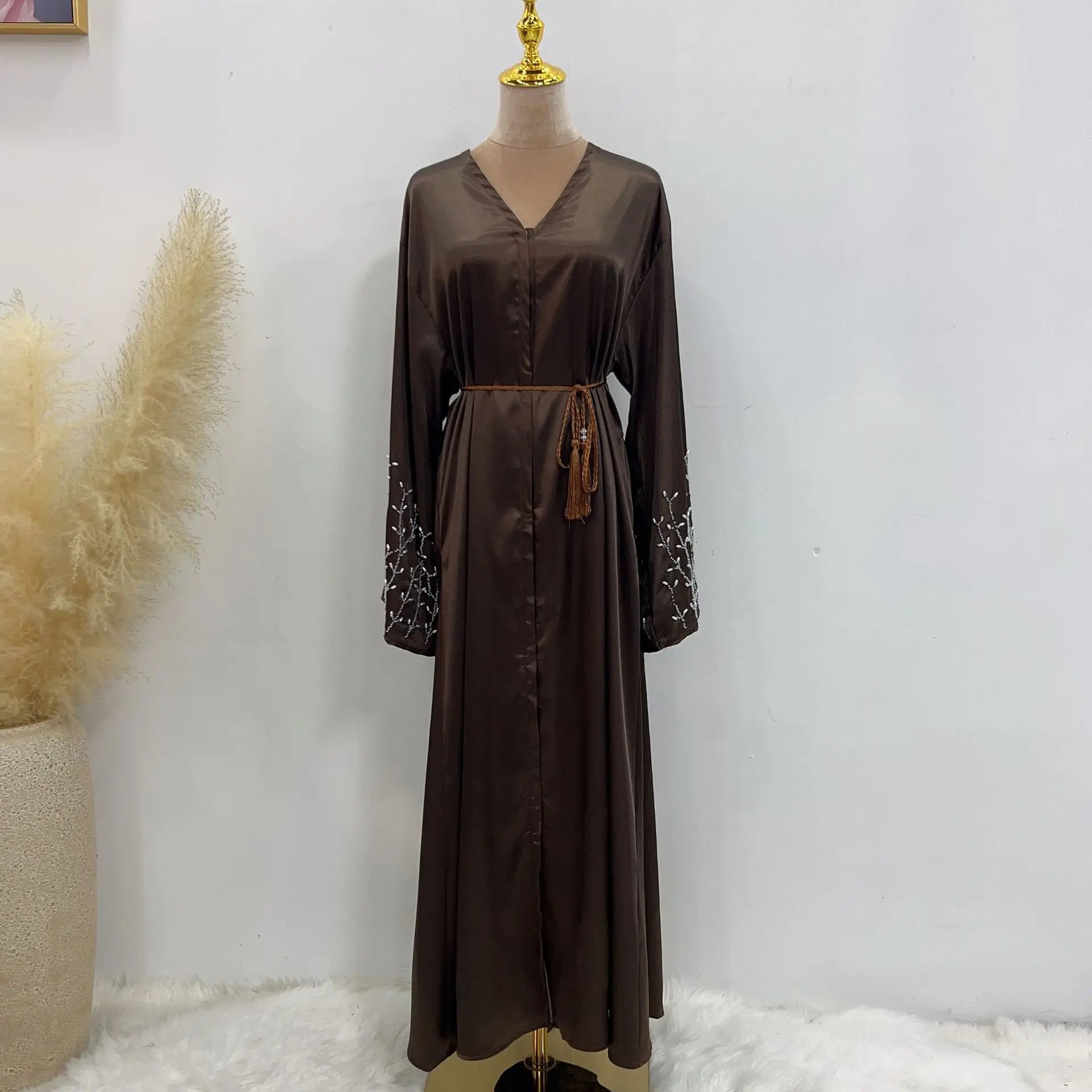 Ramadan Open Abaya Damen Dubai Luxury Islam Muslim Modest Kimono African Dresses For Women Kebaya Kaftan Robe Musulman.