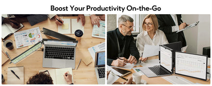 Dopesplay 14.1inch Laptops Screen Extender Triple Dual FHD 1200P IPS Portable Monitors For Windows Macbook Chrome 13.3-17.3 inch.