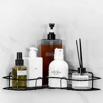 Badezimmerregal, Duschregal, Badezimmer, Küche, ohne Stanzen, dreieckiges Aufbewahrungsregal, Duschregal, Shampoo-Aufbewahrungsregal