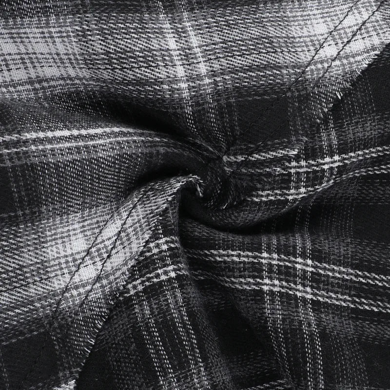 Goth Dark Punk Grunge Irregular Hem Short Skirts Women Streetwear Mall Gothic Plaid Pleated Mini Skirt Y2K Fashion Alt Bottoms.