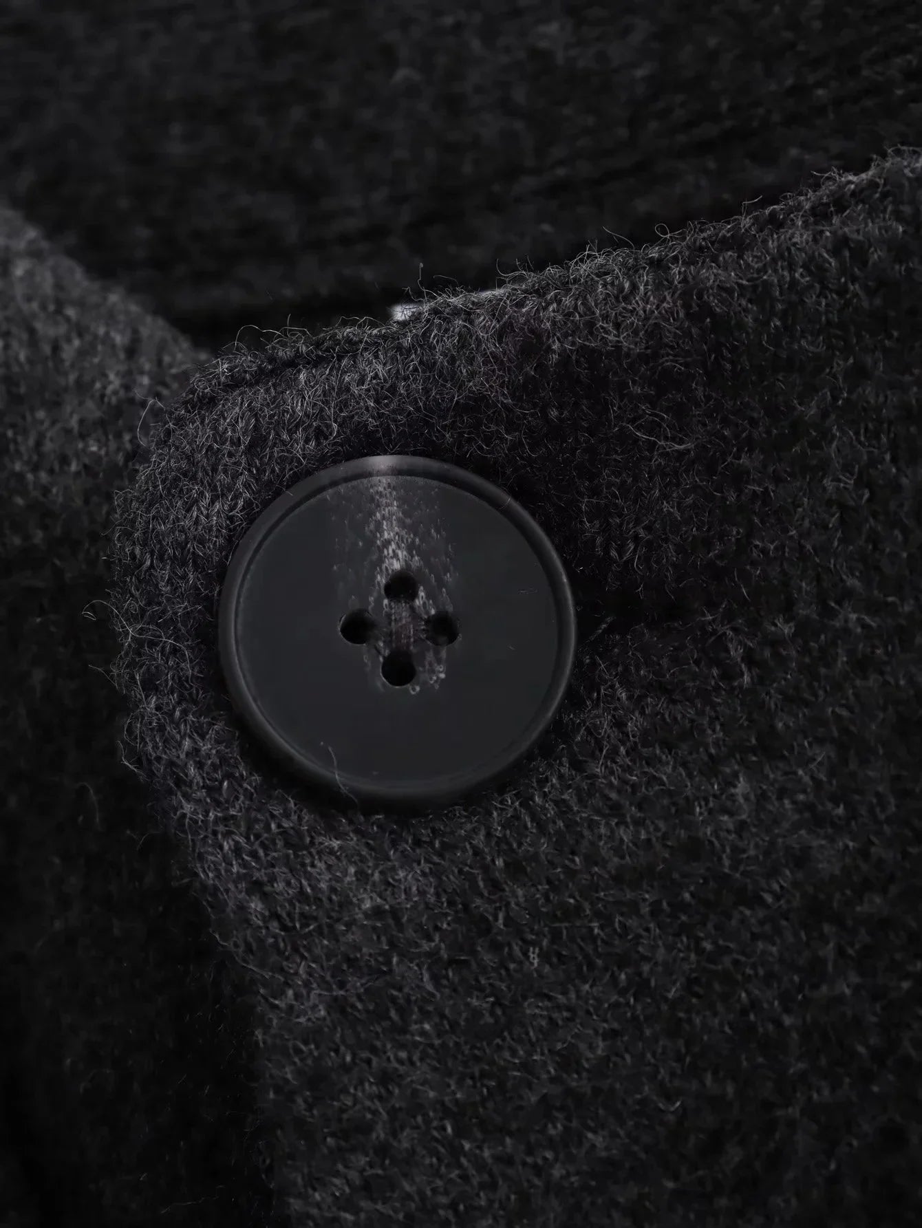 ZBZA Women's Asymmetric Scarf Knitted Jacket O-neck Single Button Side Slit Solid Loose Coat Winter New Female Chic Outerwear.