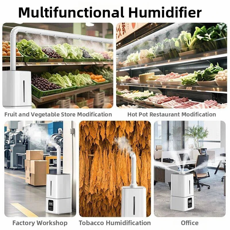 15L Square Humidifier for Large Rooms, Ultra Quiet Cool Mist Humidifier Auto Shut-Off,BPA-Free Water Tank–Ideal for Home Office.