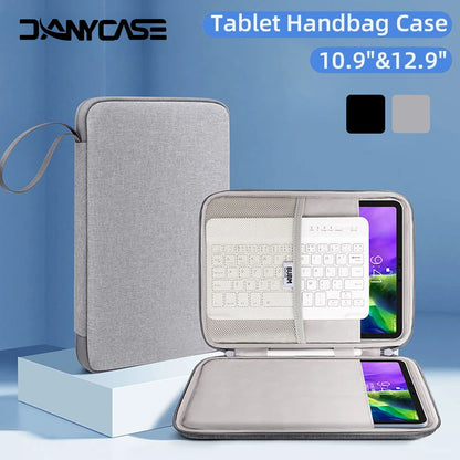 Tablet Handbag Case for 9-13 inch Tablet for 2024 New iPad Air 11/13 Pro 11/13 Sleeve Carrying Case Protective Travel Bag.
