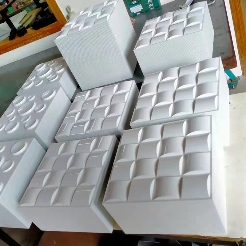 30x30cm 3D Wall Panel Geometric solid 3d Stone brick Living Room TV Background Decal Tile Mold 3D wall sticker bathroom kitchen