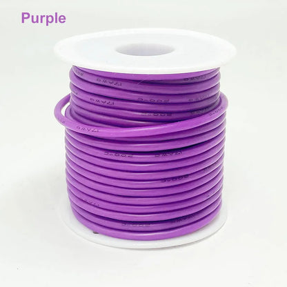 Soft Silicone Connection Cable 16AWG 18AWG 20 22 24 26 28AWG 30AWG 0.08mm Tinned Copper Wire For DIY, Automotive, Power Wiring.