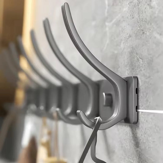 Space Aluminium-Badezimmerhaken hinter der Tür, hohllose Badezimmerhaken, Schlafzimmeraufbewahrung, Wandaufhängerhaken