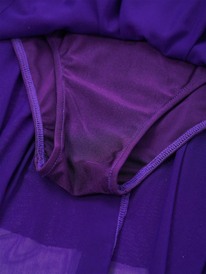 Kinder Mädchen Eiskunstlauf Kostüm Ballett lyrische Tanz gymnastik Trikot Kleid Langarm glänzend Mesh Performance Dance wear