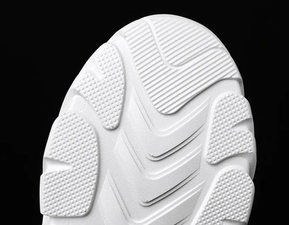 Men Sneakers Mesh Men Shoes PU Leather Platform Casual Sneakers Increased Vulcanized Shoes Light Running Shoes Tenis Masculino.