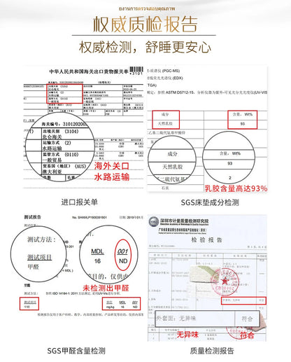 Top-Matratze aus 100 % Naturlatex, hochwertige Latexquelle, flüssig, faltbar, langsame Rückfederung, chinesische Matten mit anpassbarem Baumwollbezug