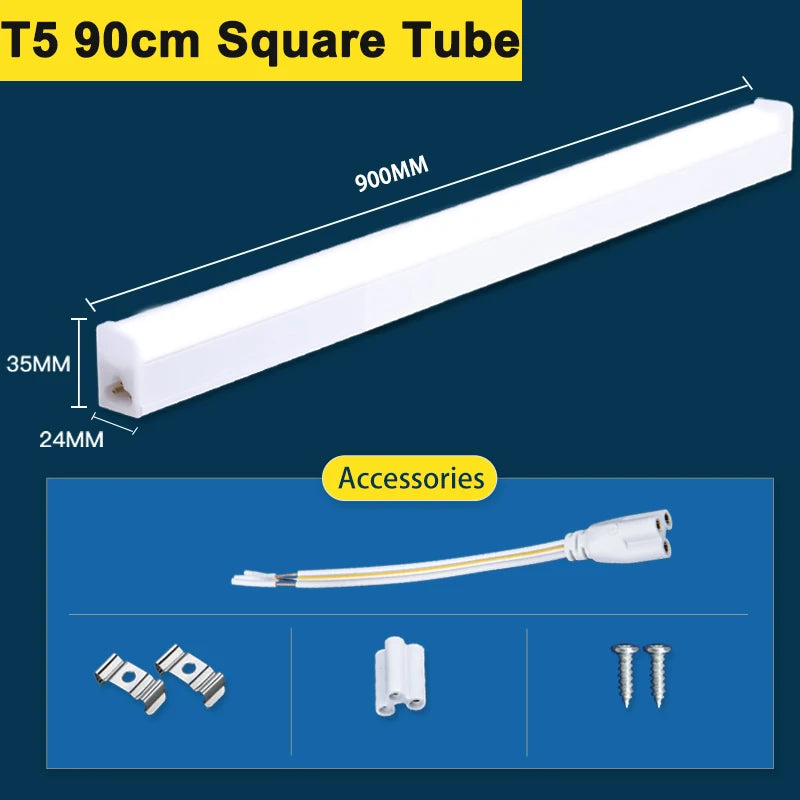 T5 Led Tube Light Bar 180-265V Kitchen Under Cabinet Lamp Connected Closet Lamp Indoor Lighting Fixture For Living Room Bedroom