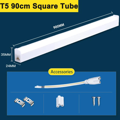 T5 Led Tube Light Bar 180-265V Kitchen Under Cabinet Lamp Connected Closet Lamp Indoor Lighting Fixture For Living Room Bedroom