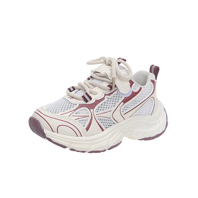 Summer Breathable Mesh Children’s Running Shoes for Boys Girls Non-Slip Soft Sole Toddler Sneakers School Outdoor Play Footwear.