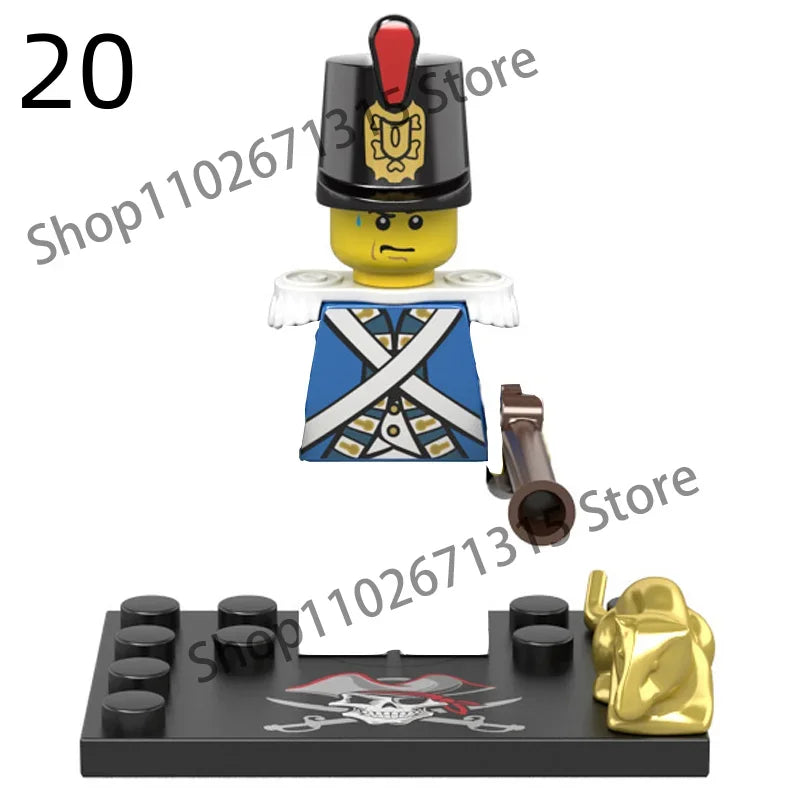 Movies Pirates Of The Caribbean Jack Sparrow Classic Movie Figures Head accessories Building Blocks Toys For Children