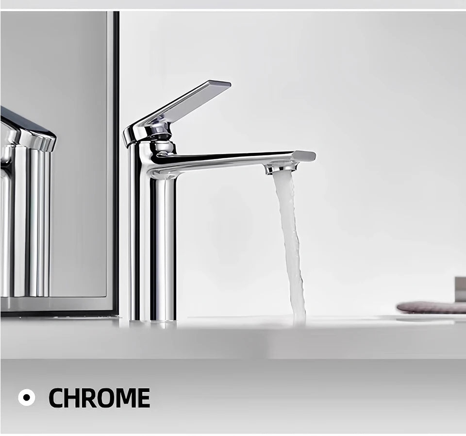 VGX Bathroom Faucets Luxury Gold Basin Mixer Sink Faucet Gourmet Washbasin Tapware Hot Cold Water Tap Brass Chrome Black Grey