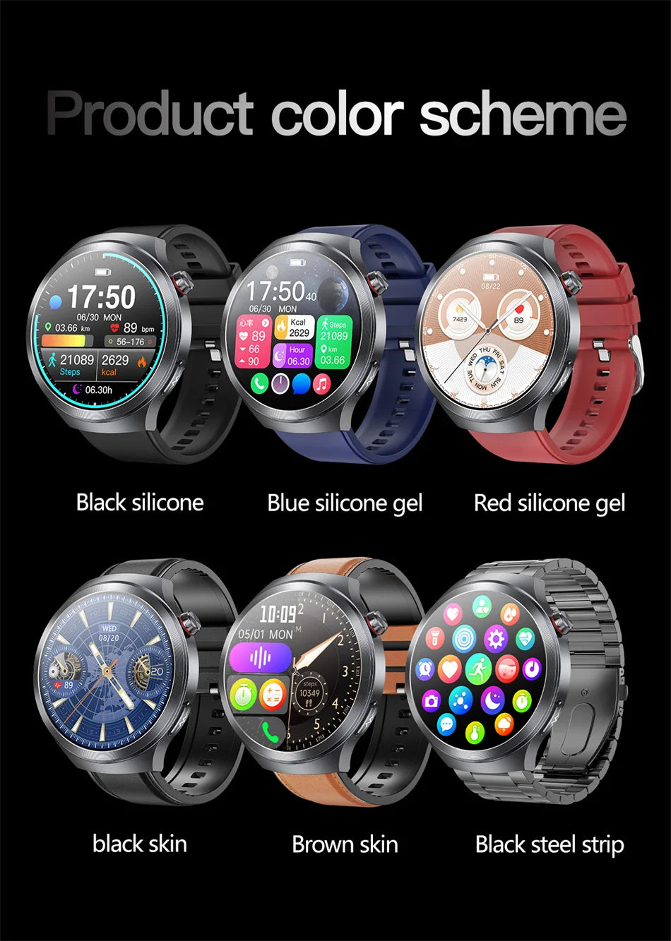 2025 New For HUAWEI Uric Acid Blood Pressure Blood oxygen Body Analysis Smart Watch ECG+PPG Clock Bluetooth call Smart watch Men