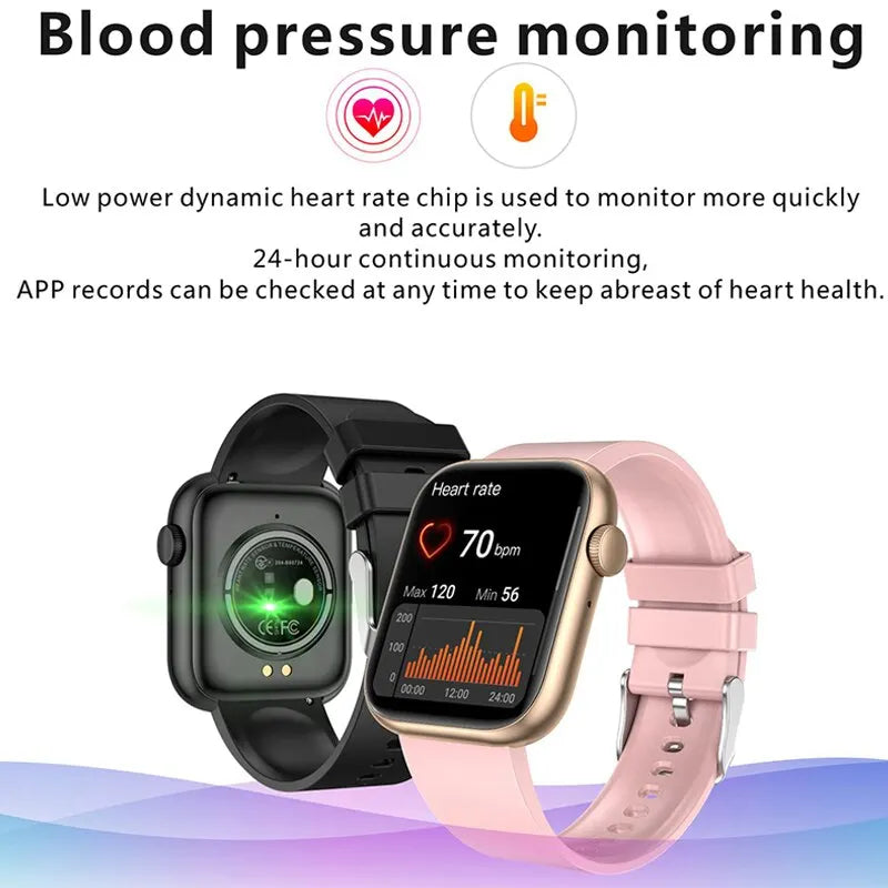 LIGE Smart Watch For Women Full Touch Screen Bluetooth Call Waterproof Watches Sport Fitness Tracker Smartwatch Lady Reloj Mujer.