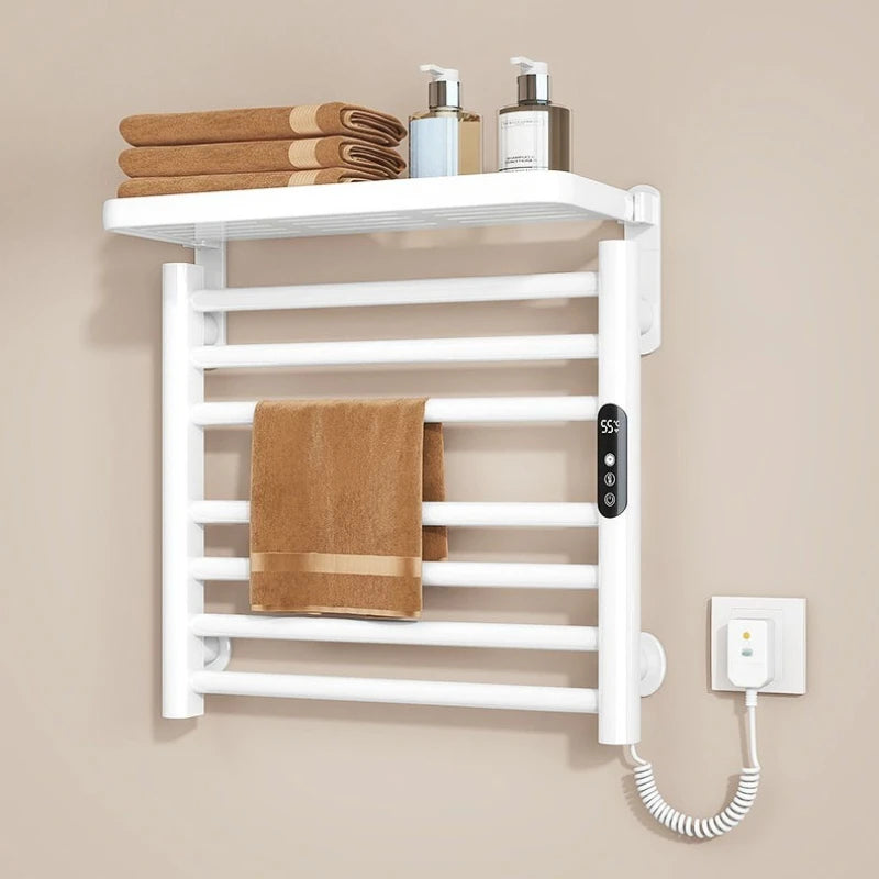 Bad Smart Touch Heizung Intelligente Elektrische Beheizte Handtuch Rack Edelstahl Temperatur Digital Display Handtuch Trockner