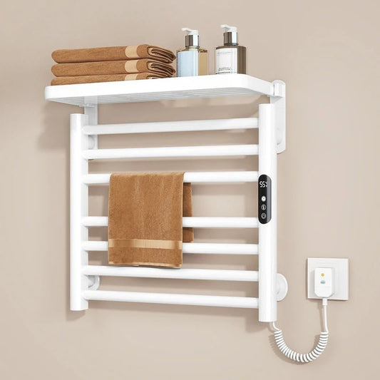 Bad Smart Touch Heizung Intelligente Elektrische Beheizte Handtuch Rack Edelstahl Temperatur Digital Display Handtuch Trockner