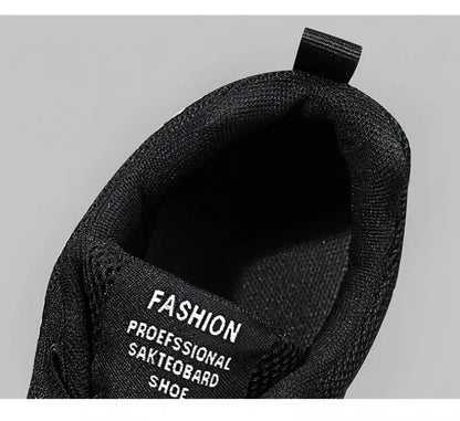 Men's Trendy Lace Up Knit Sneakers Casual Outdoor Athletic Running Walking Gym Shoes.