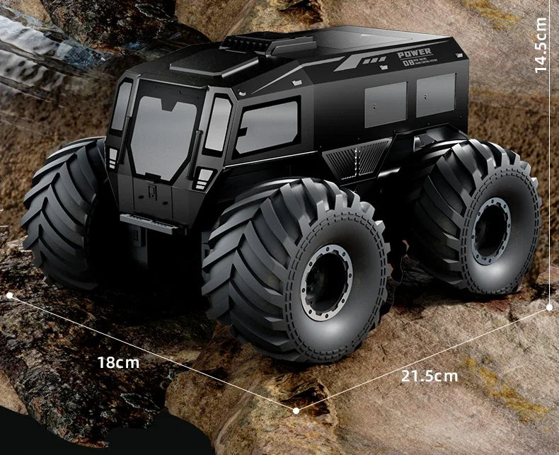 Q210 Amphibious Rc Car Dual Control 4WD Off-road Remote Control Waterproof Vehicle 2.4G Electric Climbing Crawler Toys for Kids