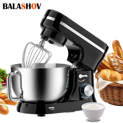 3in1 Kitchen Food Stand Mixer Multifunctional  Chef Machine Stand Cream Egg Whisk Mixer Blender Cake Dough Bread Maker 220V.