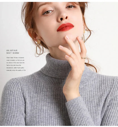 Rollkragenpullover für Damen im Herbst, gestrickt, weiche Pullover, Pullover, grundlegende weiche Pullover für Damen, 2026, Herbst und Winter