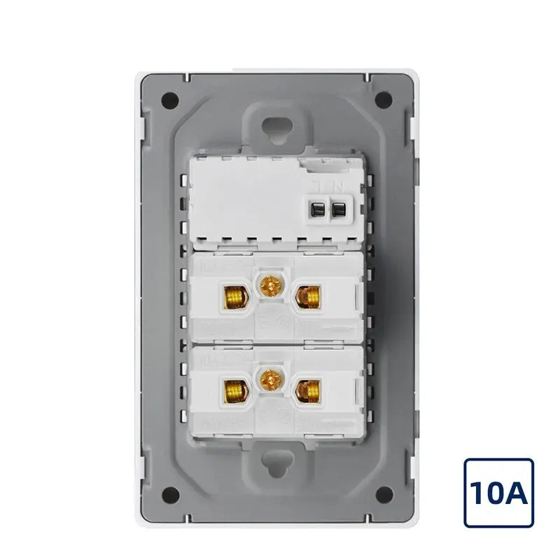 10A/20A Brasilien-Buchse mit USB Typ-C 5V 2100mA, 118*72mm gehärtete Glasscheibe.