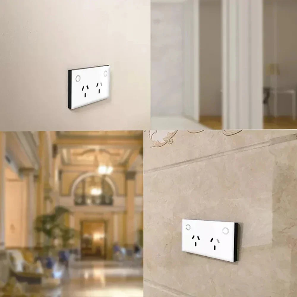 Melery Wifi Smart Tuya Steckdose AU Elektrische Stecker Steckdose Touch Sensor Schalter Drahtlose Fernbedienung von Alexa Google Hause.