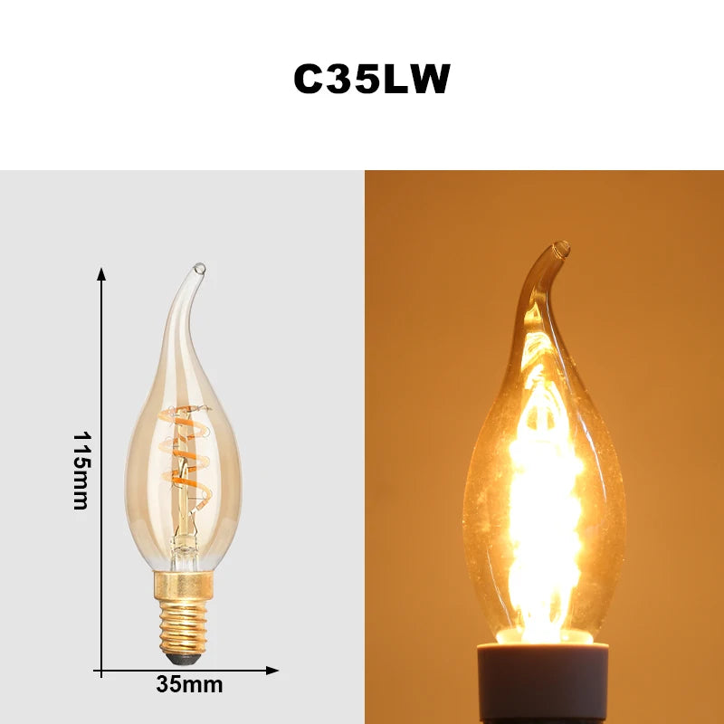 Vintage LED Edison Glühbirnen Lichter E27 AC 220V Retro Loft LED Lampe Schlafzimmer Esszimmer Für Home Dekoration innen Beleuchtung.