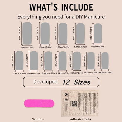 24pcs Sweet Cat Eye French Press on Nails Diamond-Pointed Three Dimensional Bow Knot Wearable Nail For Women&Girl Almond Nail.