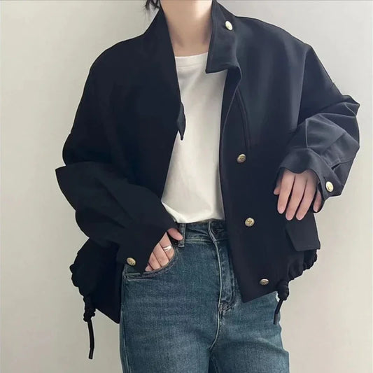 Neu im Frühling Herbst Baseball Aviator Mantel Frau Plain Produkte Vintage Koreanische Bewertungen Kleidung Günstige Bomberjacke für Frauen.