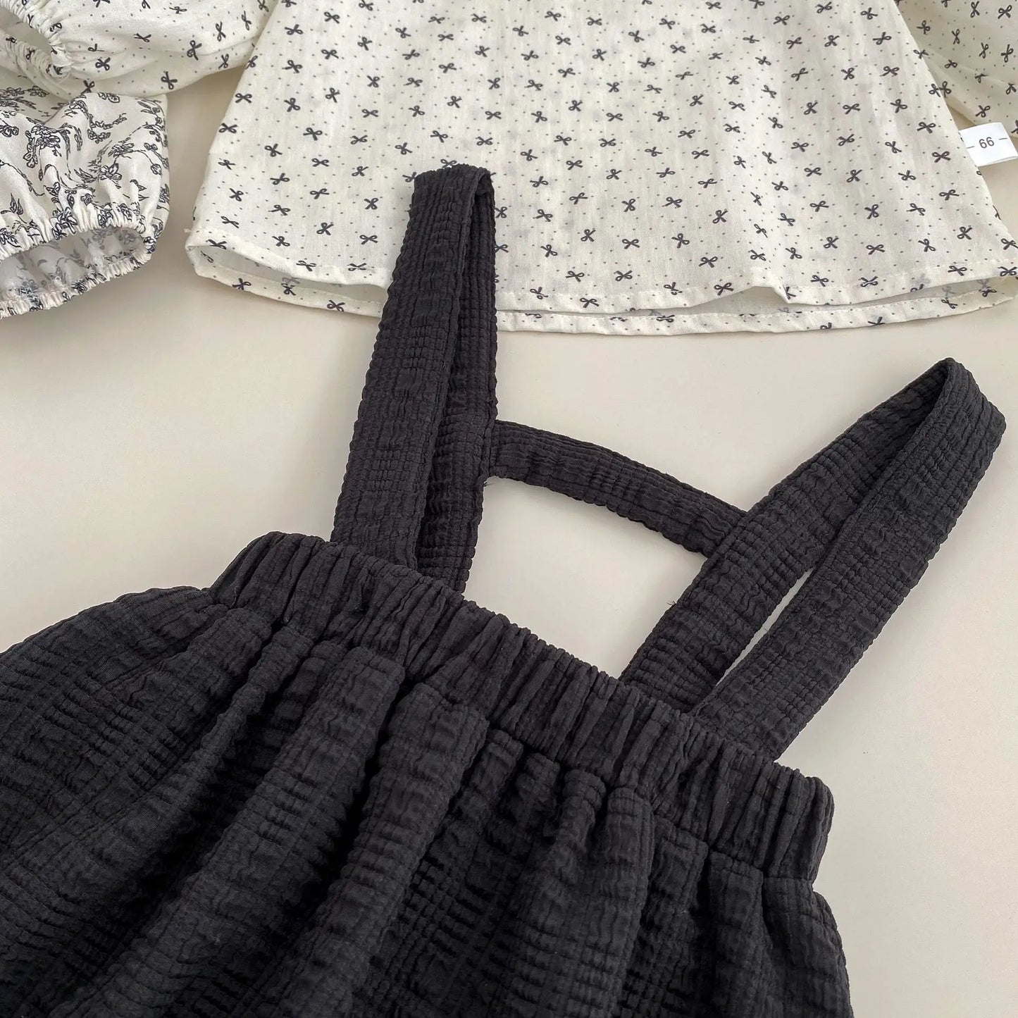 MILANCEL Baby-Frühlingskleidung, 0–3 Jahre, Kleinkinder, Mädchen, Träger, Body, Kleinkind, Hosenträger, einteilige Shorts, optionales Hemd