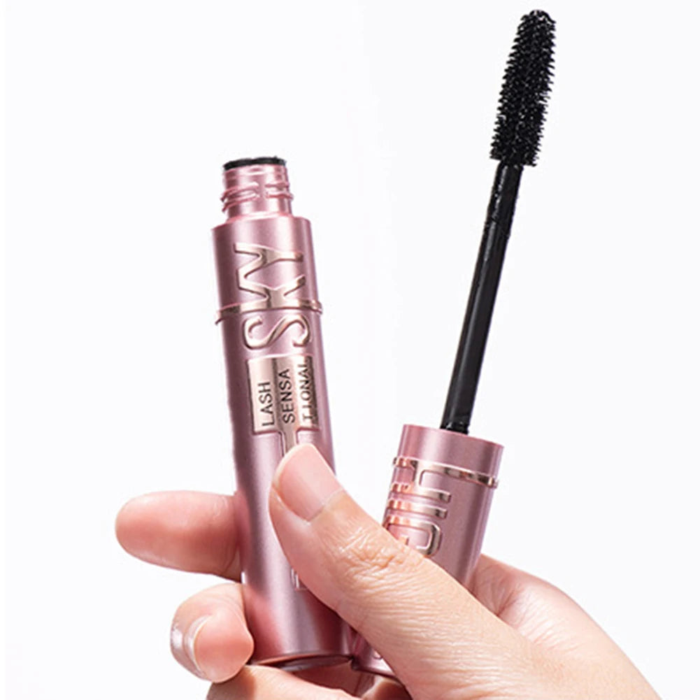 Natural Thick Curling Mascara Makeup Non-Smudge Brushes Lengthens Eyelashes Waterproof Fast Dry Black Curling Mascara Cosmetics.