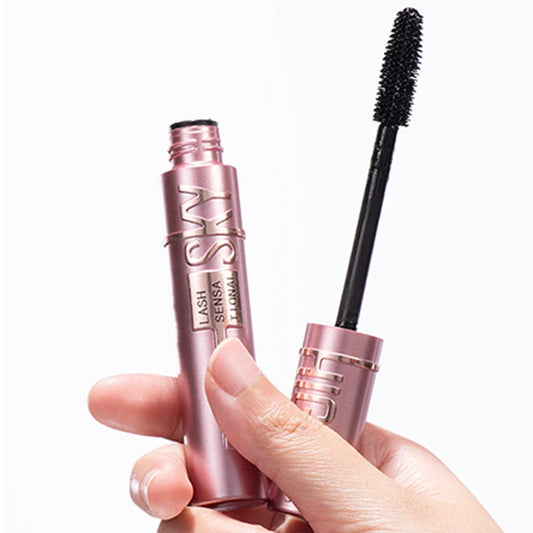 Natural Thick Curling Mascara Makeup Non-Smudge Brushes Lengthens Eyelashes Waterproof Fast Dry Black Curling Mascara Cosmetics.