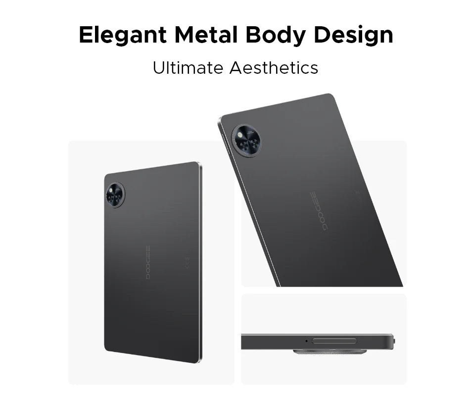 DOOGEE U11 Android 15 Tablet 11 Ultra-clear 90Hz Display 4GB RAM 128GB ROM 8580mAh Battery Dual Speaker Supports Widevine L1.