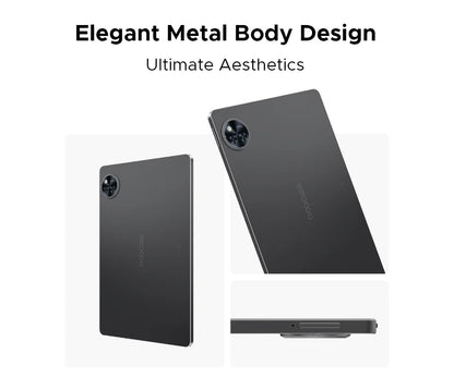 DOOGEE U11 Android 15 Tablet 11 Ultra-clear 90Hz Display 4GB RAM 128GB ROM 8580mAh Battery Dual Speaker Supports Widevine L1.