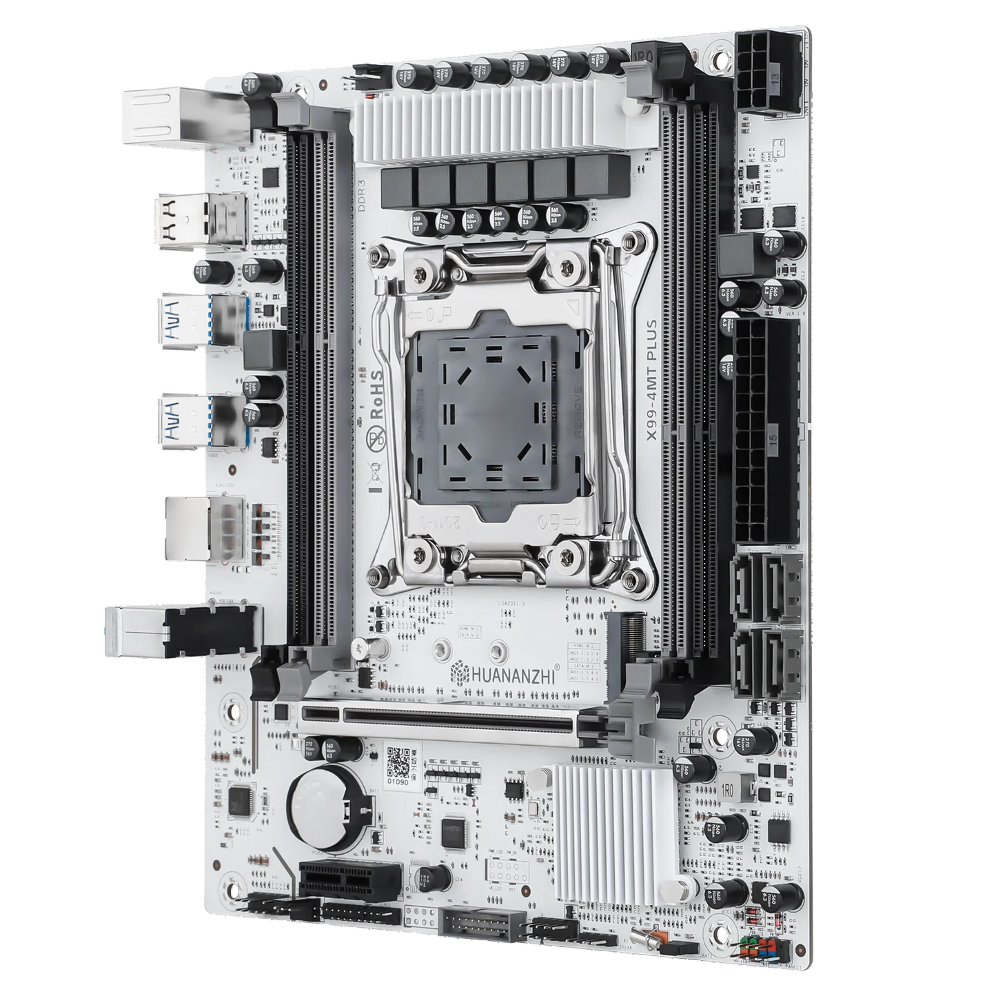 HUANANZHI X99 4MT plus LGA 2011-3 Xeon Motherboard - DDR3 Memory Support NVMe SATA for Gaming & Business Use with TPM2.0.