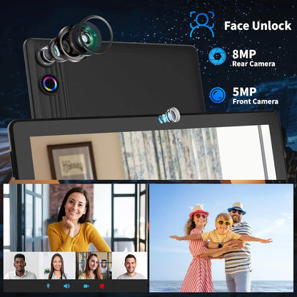 URAO A10L 10 Inch Tablet Android 14 12GB RAM 64GB ROM Octa-Core 5G WiFi with Keyboard Mouse Touch Pen Headset Case Tablet Kit.