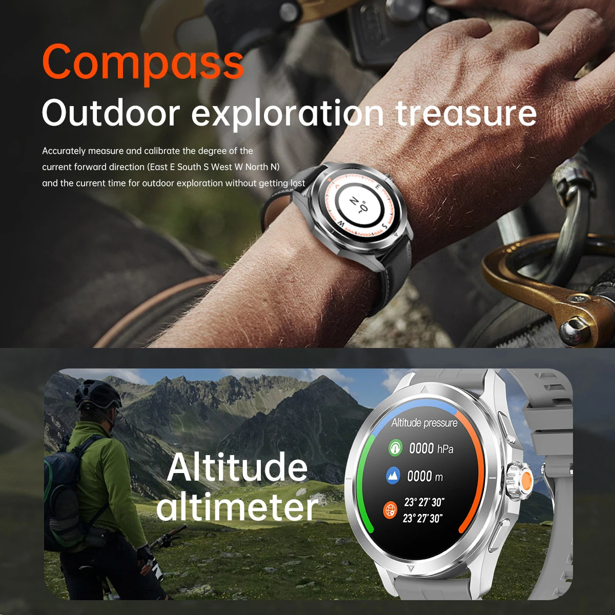 New For Xiaomi S4 Ultra Outdoor Sports Smart Watch Men 1.53 inch AMOLED NFC GPS Compass Heart rate Waterproof BT Call Smartwatch
