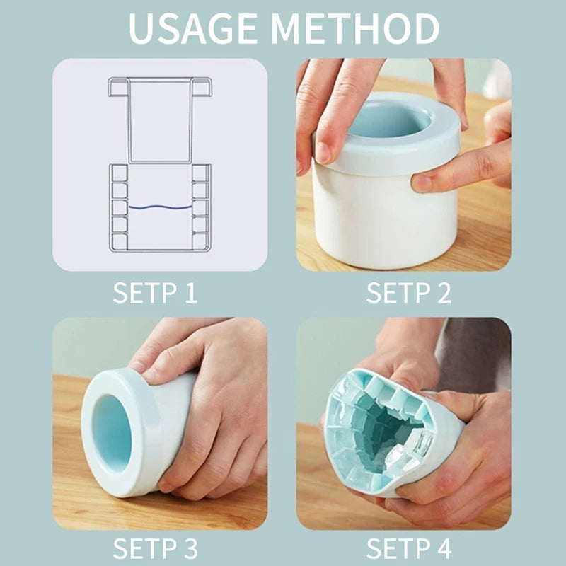 4/6/8/15/160 Grid Big Ice Tray Mold Giant Jumbo Large Food Grade Silicone Ice Cube Square Tray Mold DIY Ice Maker Ice Cube Tray.