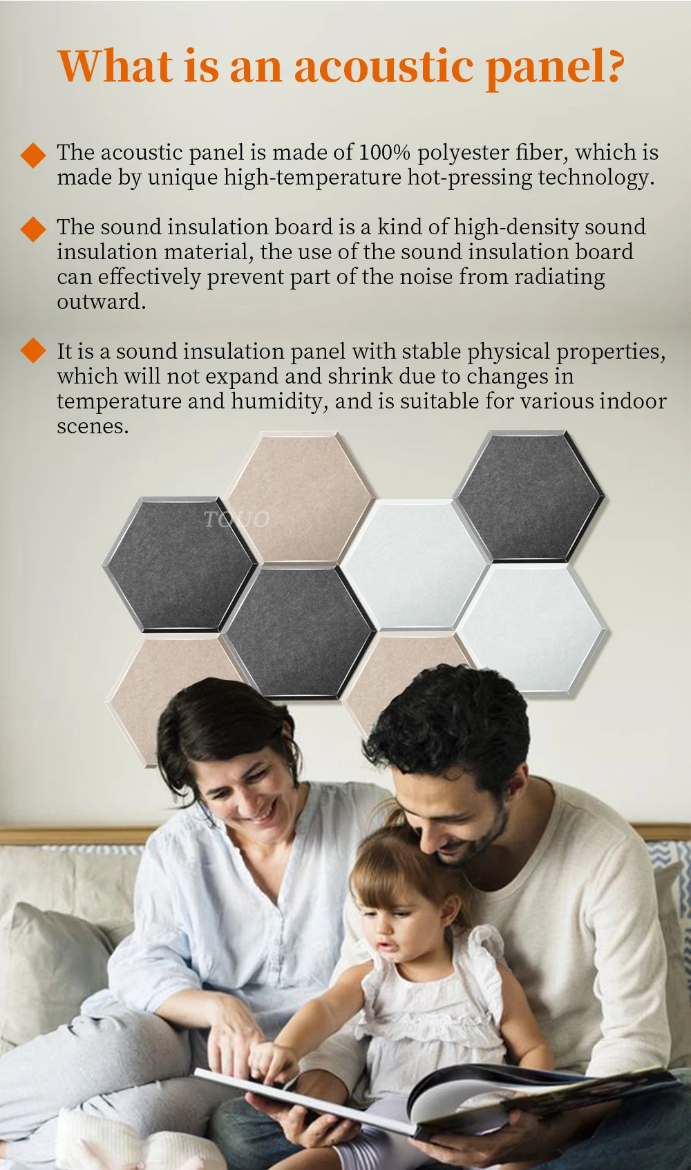 TOUO Sound Absorbing Panel 12 Pcs Studio Acoustic Panel High Density Insulation Acoustic Treatment Drum Room Wall Soundproofing