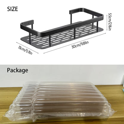 Schlag Kostenloser Wand Badezimmer Regal Kein Bohren Dusche Regal Küche Lagerung Organizer Shampoo Rack Make-Up Lagerung Organizer