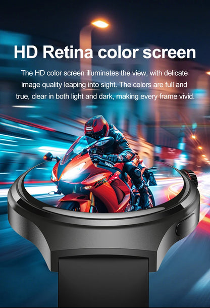 2025 New Watch 4 GT Series Smart Watch Men AMOLED Screen Heart Rate Health Monitoring Bluetooth Call Business Smartwatch Man.