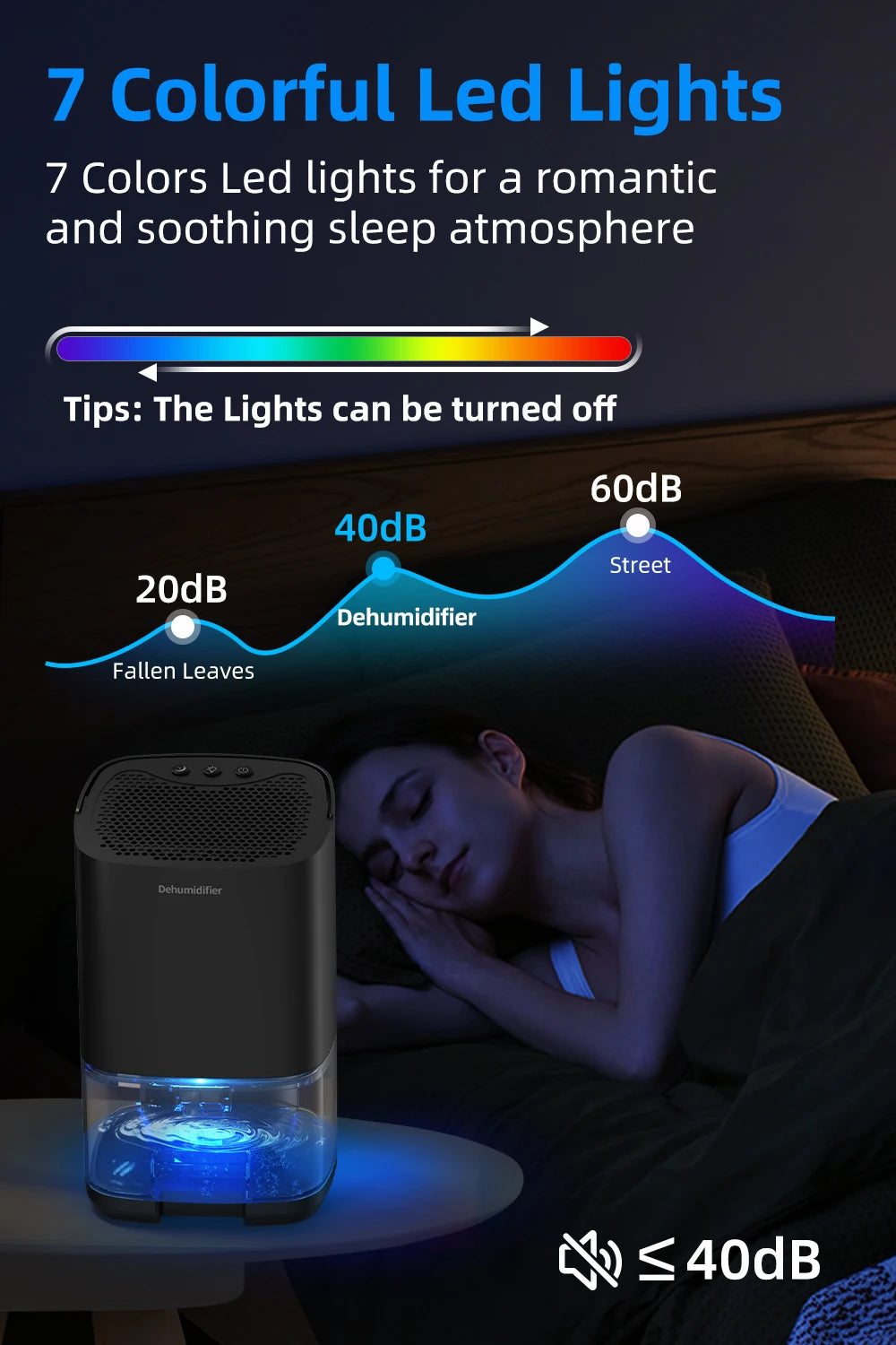 1pc 1000ml Portable Dehumidifier for Home Office and RV Eliminate Damp Mold and Moisture Easy to Use and Energy Efficient.