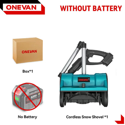 ONEVAN 3000 W Bürstenlosen Elektrischen Schneepflug Cordless Handheld Hof Straße Reinigung Schnee Power Werkzeuge Für Makita 18 V Batterie pin