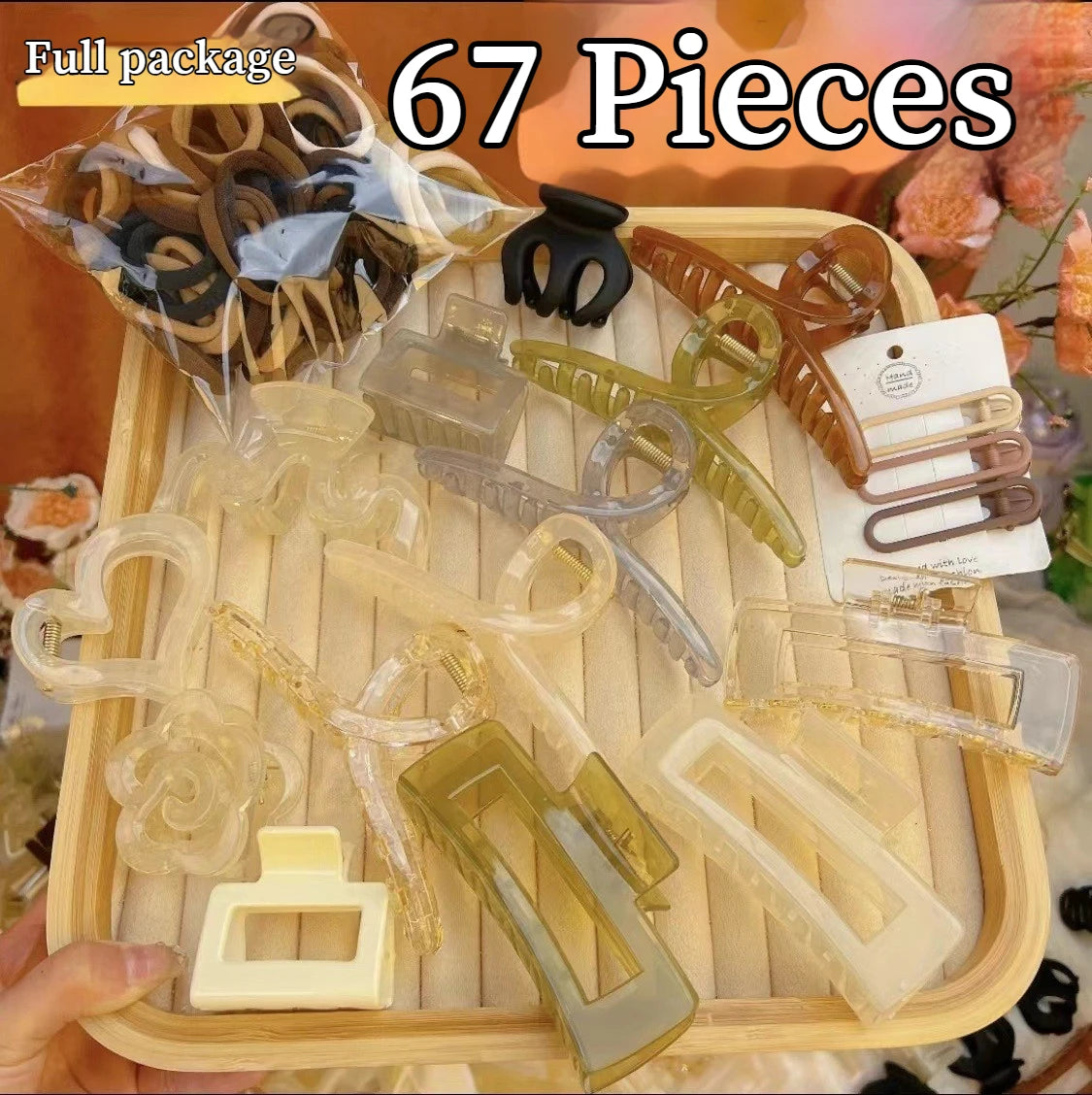 New 8-137PCS Set Hair Clip Combination Women Hair Accessories Grab Clip Hair Band Temperament Hairclip High Ponytail Headband