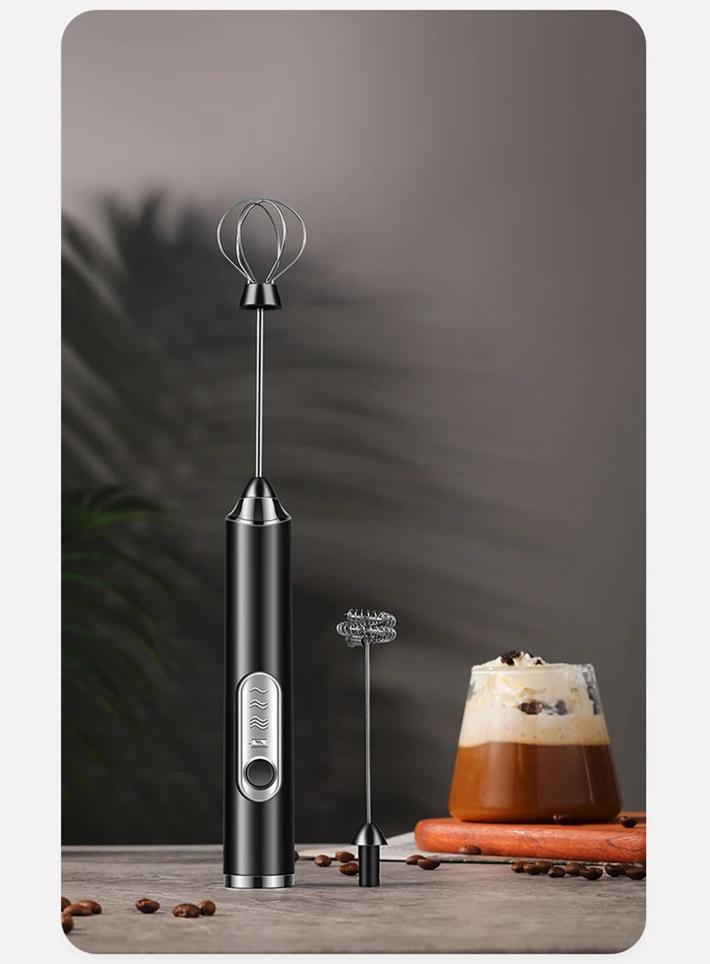 XIAOMI Electric Milk Frother Mini Handheld Wireless Powerful USB Rechargeable Convenience Coffee Milk Whipping Kitchen Whisks.