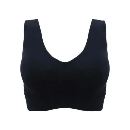 Breathable Sports Bra Top Fitness Women Brassiere Removable Padded Sport Bra Running Gym Seamless Push Up Bras